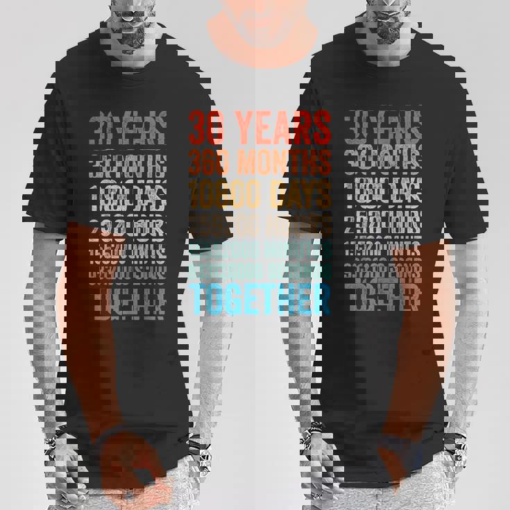 30年記念日 彼 彼女 カップル 30回目の結婚 Tシャツ 面白い贈り物
