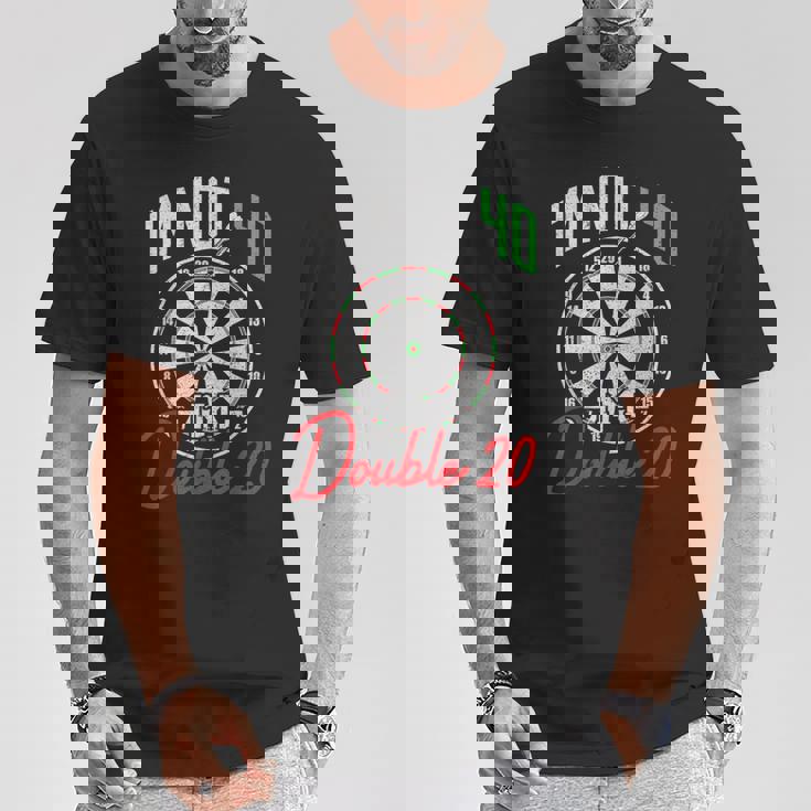 40歳の誕生日ダーツプレーヤー 40歳ダーツ Tシャツ 面白い贈り物