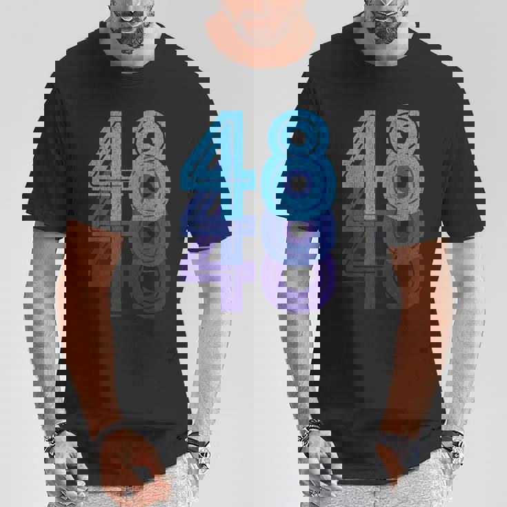 48ラッキーナンバー48歳の誕生日のスポーツチーム Tシャツ 面白い贈り物