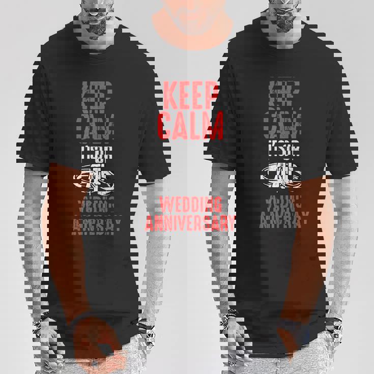 4年目の結婚記念日 夫 妻 カップル 結婚 Tシャツ 面白い贈り物