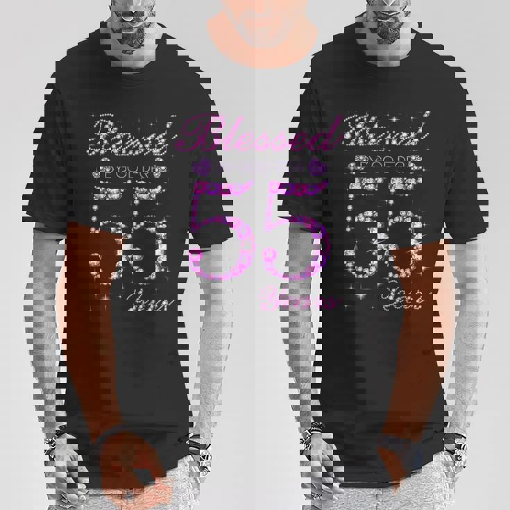 55歳の55歳の誕生日パーティーに神の祝福 Tシャツ 面白い贈り物