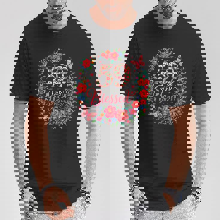 59歳 祝福 59歳 フローラル 59歳の誕生日プレゼント Tシャツ 面白い贈り物