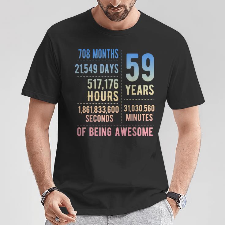 59歳の誕生日 男性 女性 面白い 59歳 Tシャツ 面白い贈り物