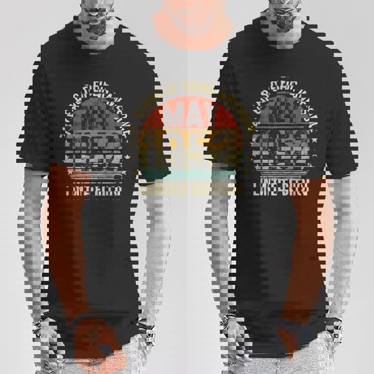 5月の誕生日 Est 1952 限定版 ヴィンテージ 74Th Tシャツ 面白い贈り物