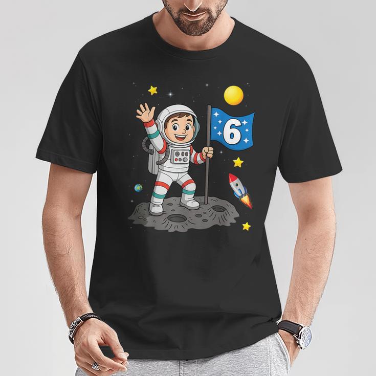 6 Geburtstag Astronaut All Weltraum Junge 6Er Geburtstag T-Shirt Lustige Geschenke