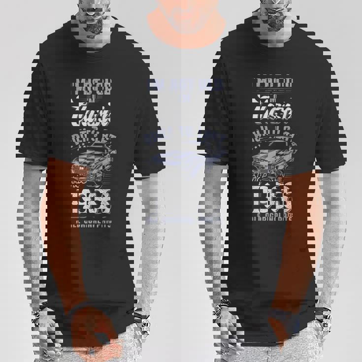 60歳の誕生日 1966年クラシックカー Tシャツ 面白い贈り物