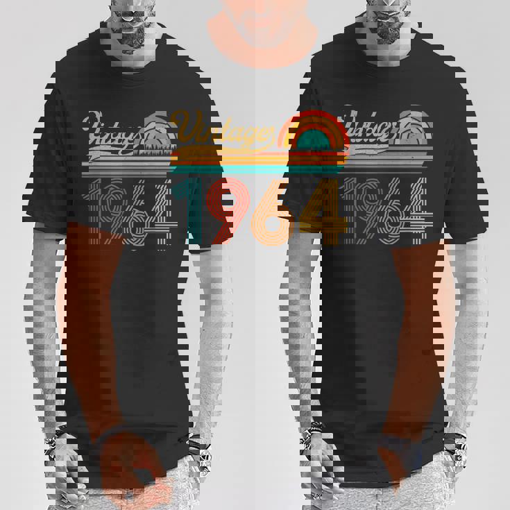 62歳の誕生日プレゼント 62歳 男性 女性 レトロ ヴィンテージ 1964 Tシャツ 面白い贈り物