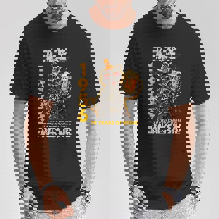 70Th Birthday Raccoon Beer May 1956Intage 70 Years Old Tシャツ 面白い贈り物