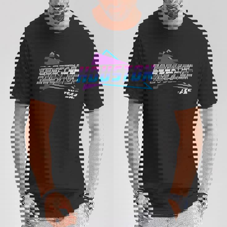 80S Houston 80年代ヒューストン 長袖tシャツ Tシャツ 面白い贈り物