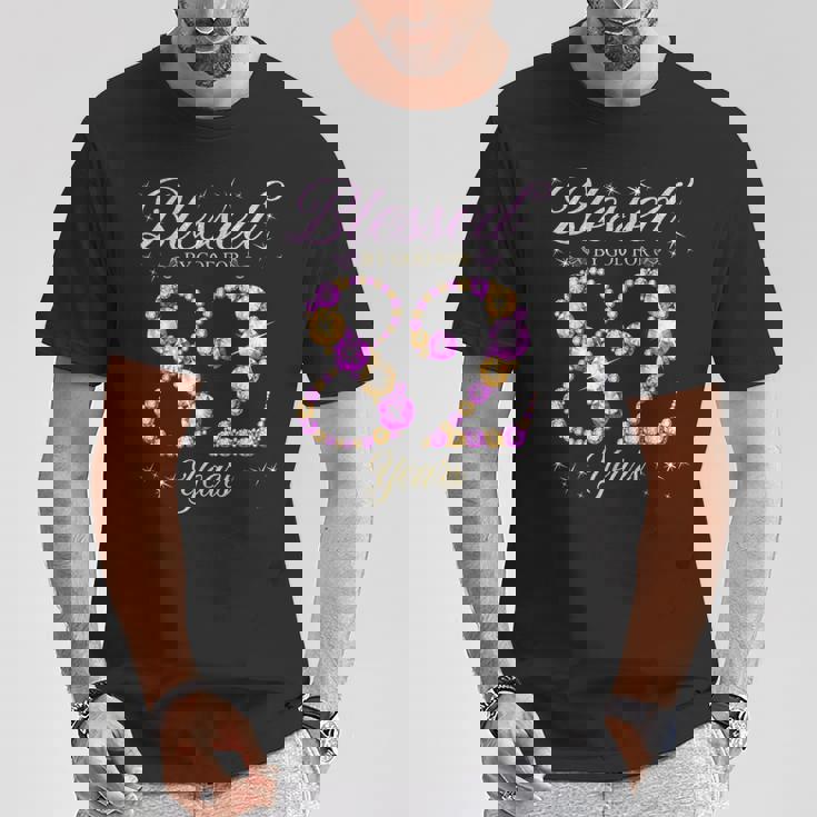 82歳の82歳の誕生日bデーパーティーに神に祝福されて Tシャツ 面白い贈り物