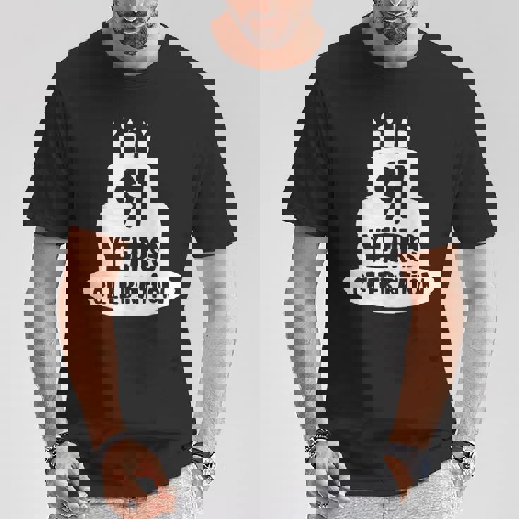 91年のお祝い イベント 記念日 誕生日 Tシャツ 面白い贈り物