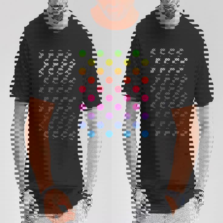 9月15日 ドットデー マルチカラー レインボー 水玉 Tシャツ 面白い贈り物