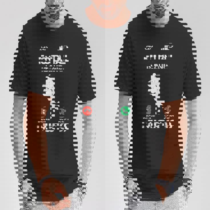 American Football Calling I Must Go ファニーコーチ メンズ レディース Tシャツ 面白い贈り物