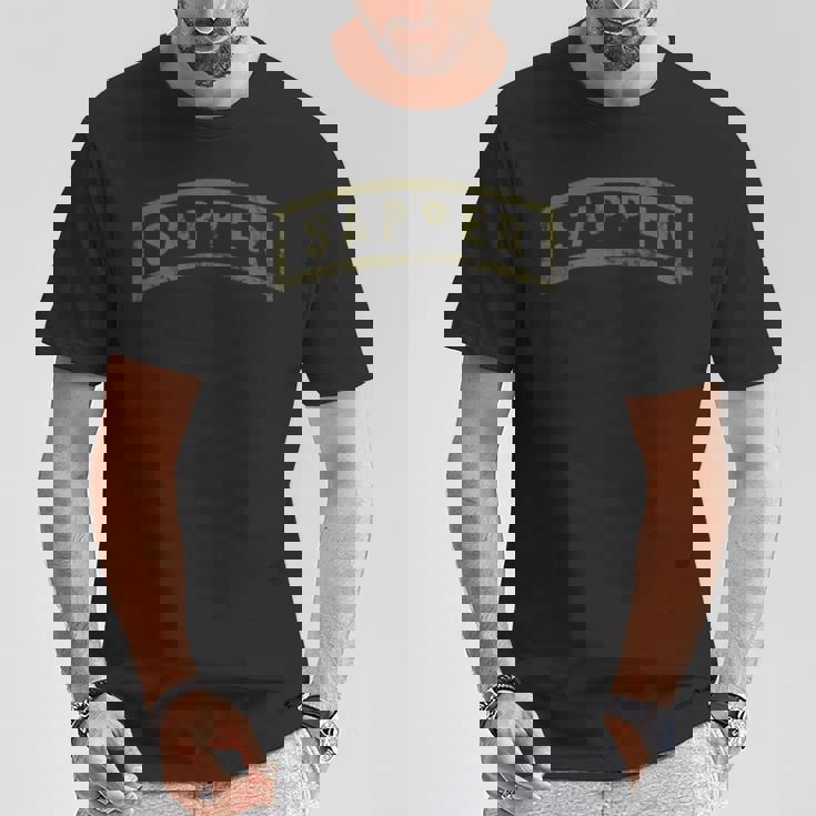 Armyapper Tab Ocp 胸にグリーン アンティーク調 Tシャツ 面白い贈り物