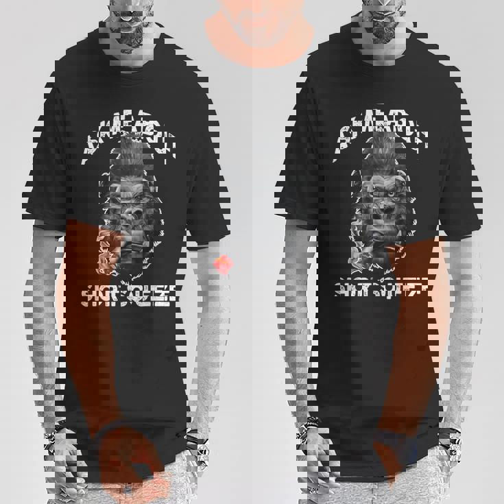 Ask Me Abouthortqueezetonk Ape Tシャツ 面白い贈り物