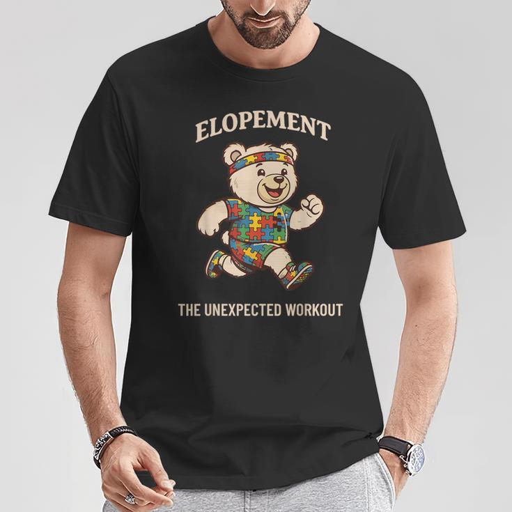Autism Neurodiversity Bear Elopement The Unexpected Workout T-Shirt Unique Gifts Autism Neurodiversity Bear Elopement The Unexpected Workout T-Shirt Unique Gifts