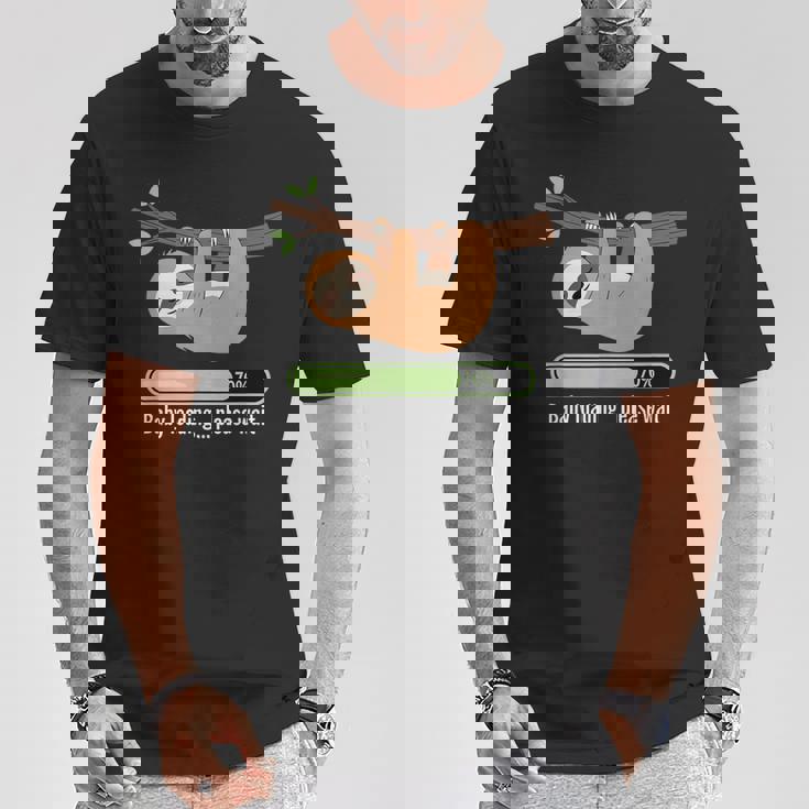 Baby Loading Please Wait ナマケモノのユーモア Tシャツ 面白い贈り物