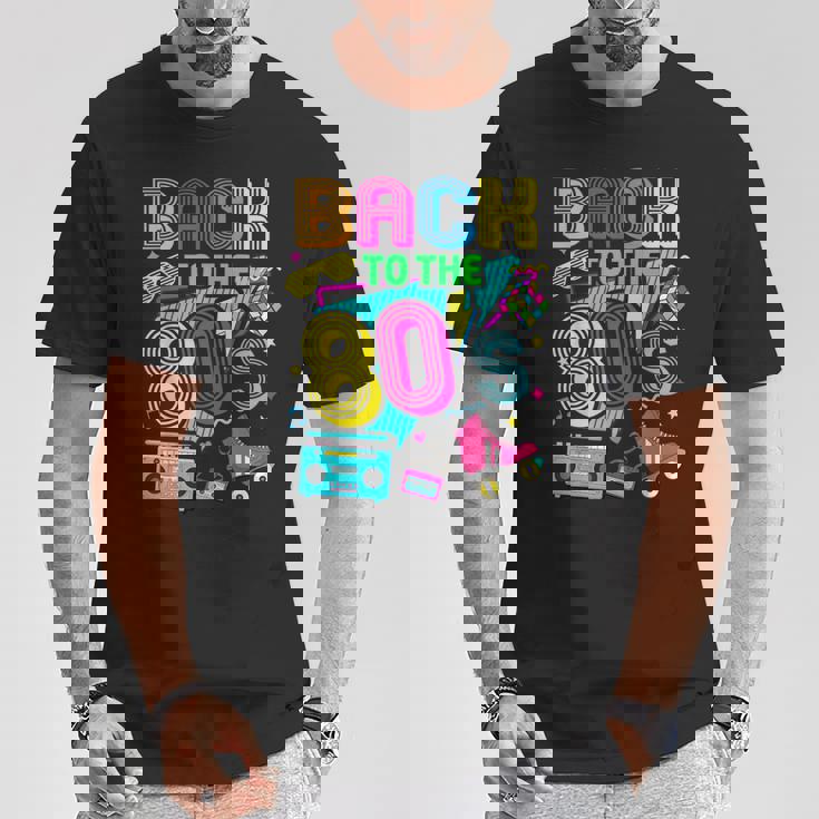 Back To 80'S 1980S Retrointage Eighties Costume Party Tシャツ 面白い贈り物