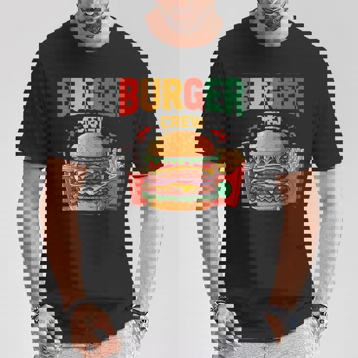Berger Crew Hamburger Cheeseburger Fast Food Lovers Tシャツ 面白い贈り物