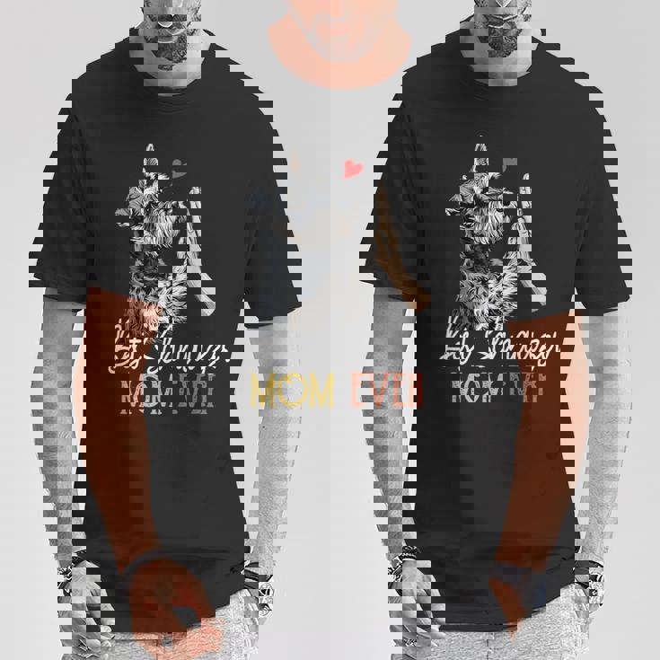 Bestchnauzer Mom Ever Dog Mama 母の日 Tシャツ 面白い贈り物