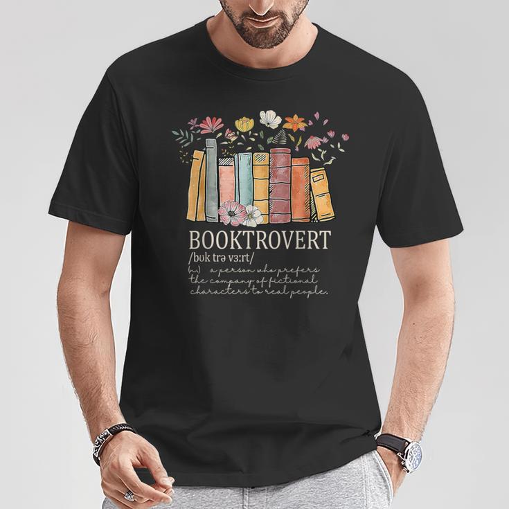 Booktrovert Cozy Book Lover Lustiges Buch Nerd Literarischer Humor T-Shirt Lustige Geschenke