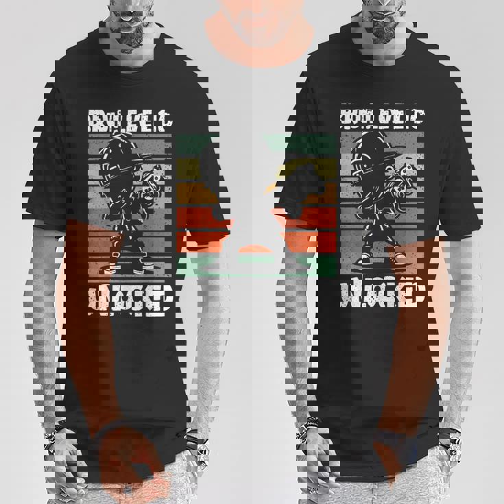 Bruh Nivel 16 Desbloqueado 16 Años Niño 16 Cumpleaños Dabbing Boy Camiseta unisex Regalos divertidos