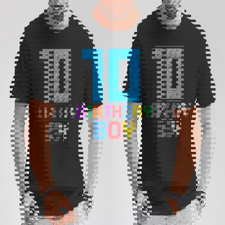 Building Bricks 10歳の誕生日 男の子 10年 マスタービルダー Tシャツ 面白い贈り物