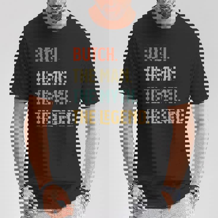 Butch The Man Myth And Legend ファニーネーム カスタマイズ可 Tシャツ 面白い贈り物