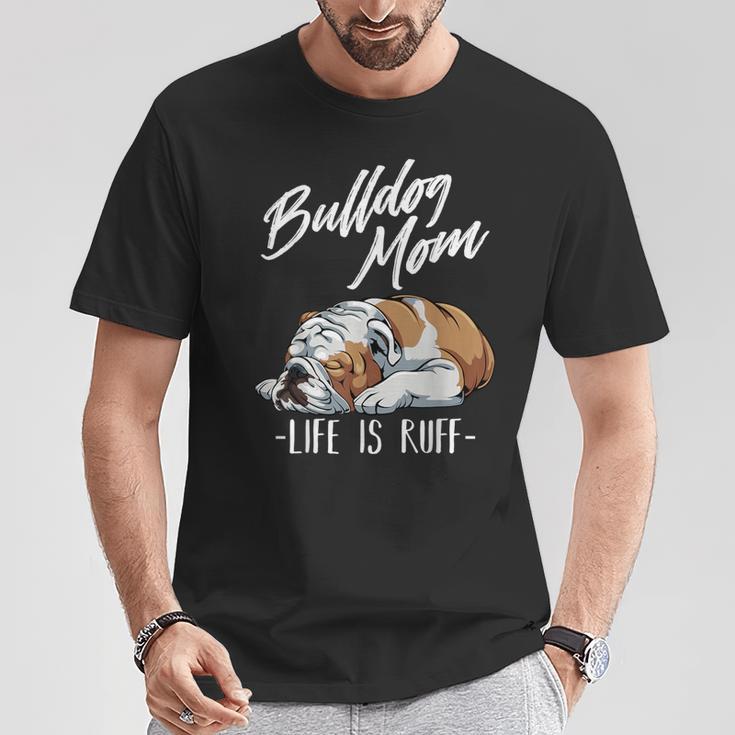 Cadeau Amusant Bouledogue Anglais – Maman Bulldog T-Shirt Cadeaux drôles