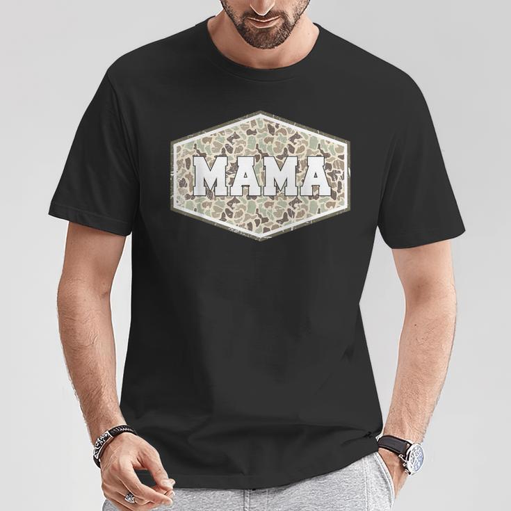 Camo Hunting Mama Vintage Camo Mom Mother's Day Hunting Wife T-Shirt Unique Gifts