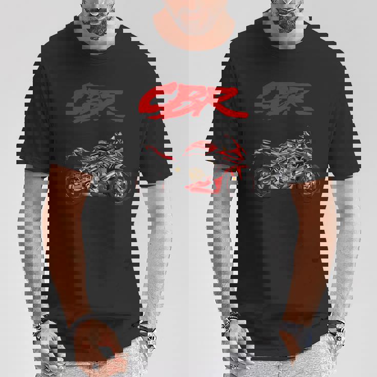 Cbr、オートバイ、オートバイ、ロードレース、バイカー、スポーツバイク、Cbr 長袖tシャツ Tシャツ 面白い贈り物