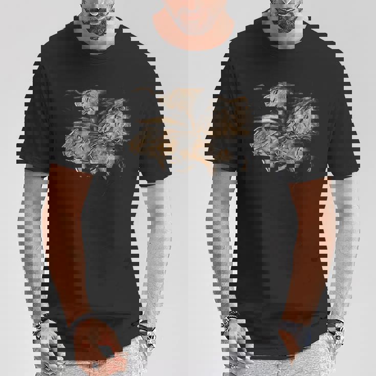 Chauvetのライオンの先史時代の石器時代の洞窟壁画 Tシャツ 面白い贈り物