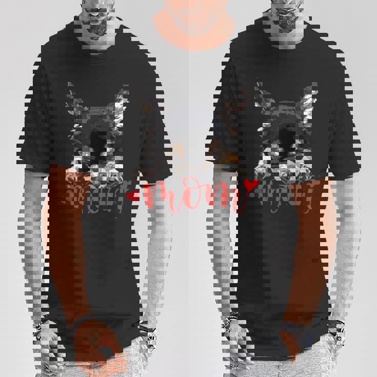 Chihuahua Mom The Dog Mother Chiwawa ブラック&タン チワワ 長袖tシャツ Tシャツ 面白い贈り物