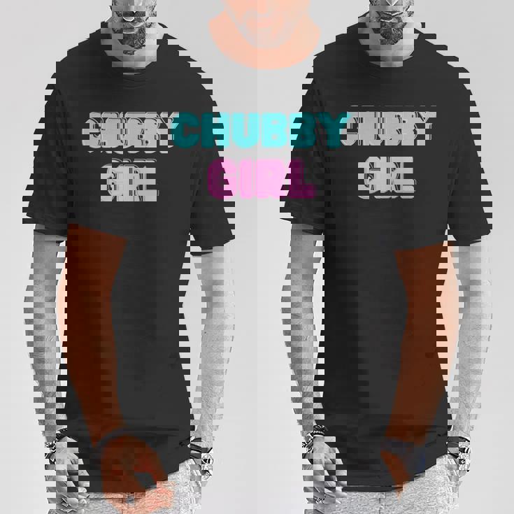 Chubby Girl 長袖tシャツ Tシャツ 面白い贈り物