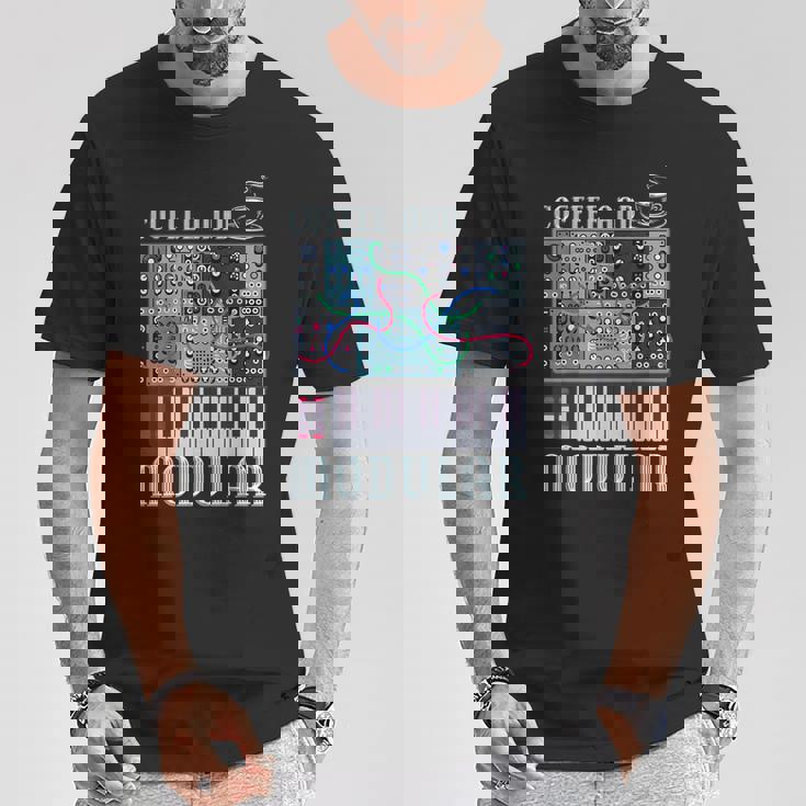 Coffee And Modular アナログシンセサイザー 波形シンセ Tシャツ 面白い贈り物