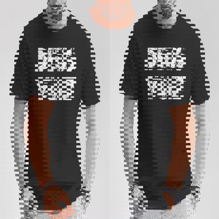 Cool Deusult God Wills It Meme Crusade Tシャツ 面白い贈り物