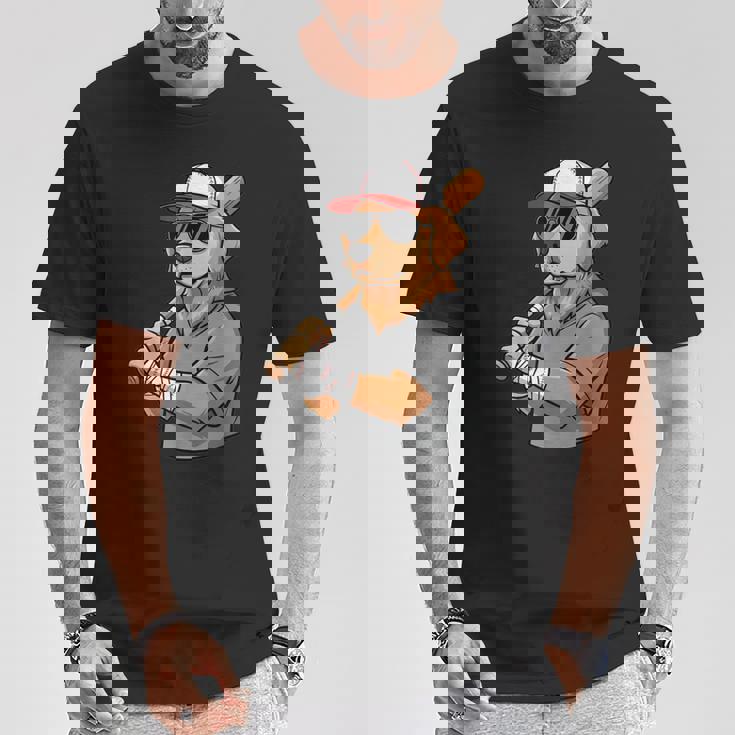 Cool Sports Dog Baseball Theme Playful Puppy Vibes T-Shirt Unique Gifts