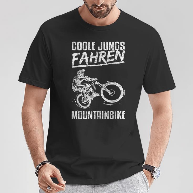 Coole Jungs Fahren Mountainbike Mtb Fahrrad Kinder Jungen T-Shirt Lustige Geschenke