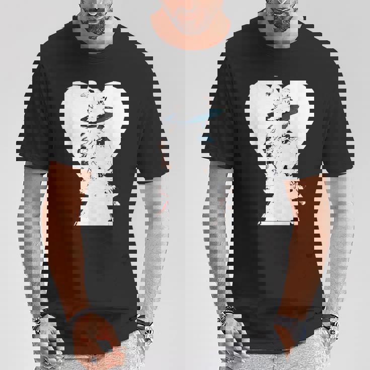 Corazón De Una Bruja Blanca Camiseta unisex Regalos divertidos