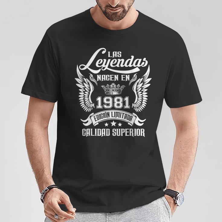 Cumpleaños Las Leyendas Nacen En 1981 Camiseta unisex Regalos divertidos