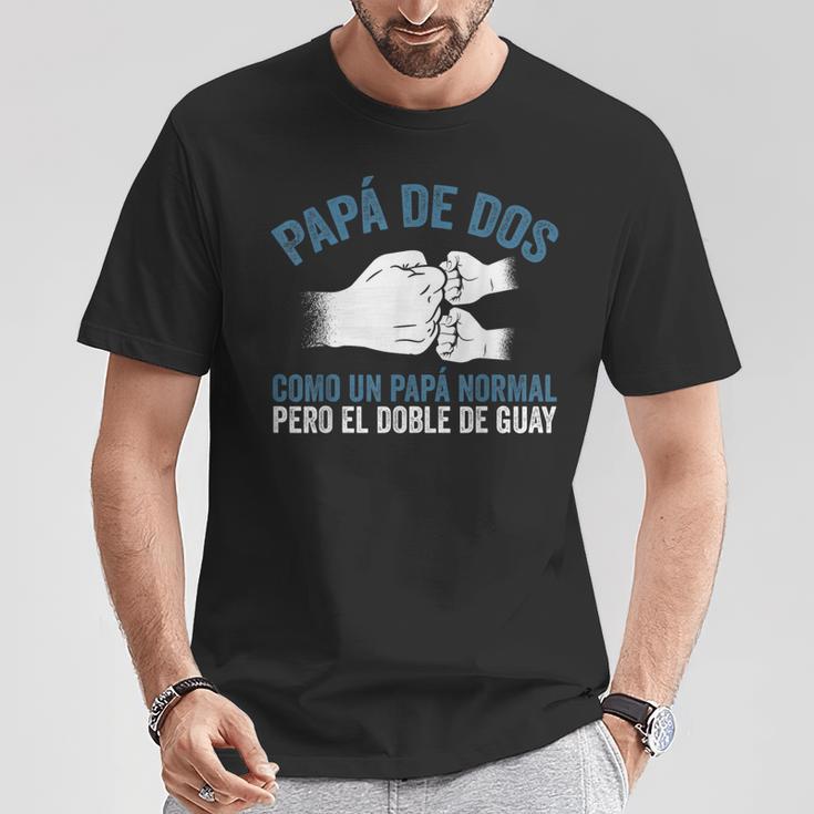 Día Del Padre Un Papá Normal Pero El Doble De Guay Camiseta unisex Regalos divertidos