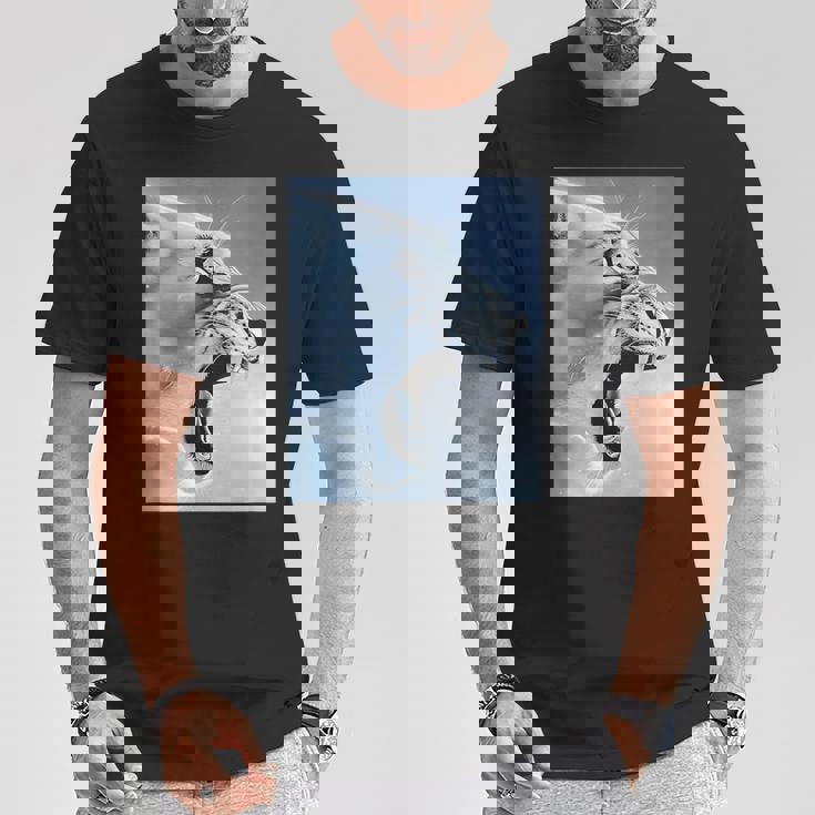 Divertido León Mono Meme Ragebait Meme Cerebro Rojo Gen Alfa Meme Camiseta unisex Regalos divertidos