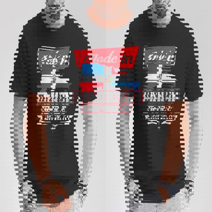 Dominican Republic Long Ago Country Flag Dr Native Tシャツ 面白い贈り物