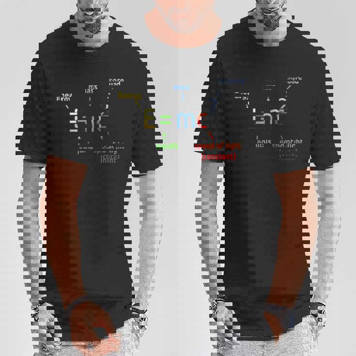 E Equals M C 2乗 EMc2 科学方程式 Tシャツ 面白い贈り物