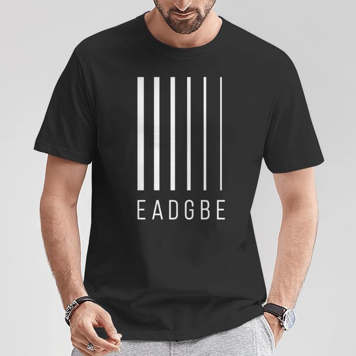 Eadgbe 6弦ギタープレーヤー&ギタリスト クールなミュージシャン 長袖tシャツ Tシャツ 面白い贈り物