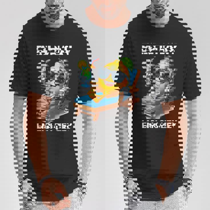 Easy Peasy レモンスクイーズ 長袖tシャツ Tシャツ 面白い贈り物