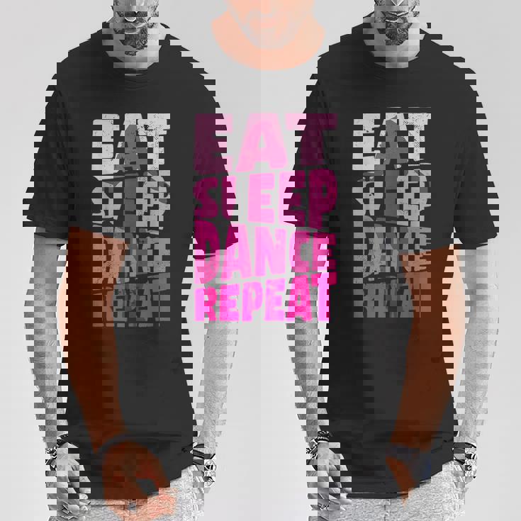 Eatleep Dance リピートダンサー メンズ レディース ダンサー ラブダンス Tシャツ 面白い贈り物