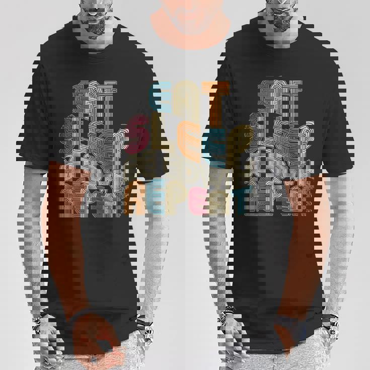 Eatleep Be Edwin Repeat Groovy Retro Edwin Tシャツ 面白い贈り物