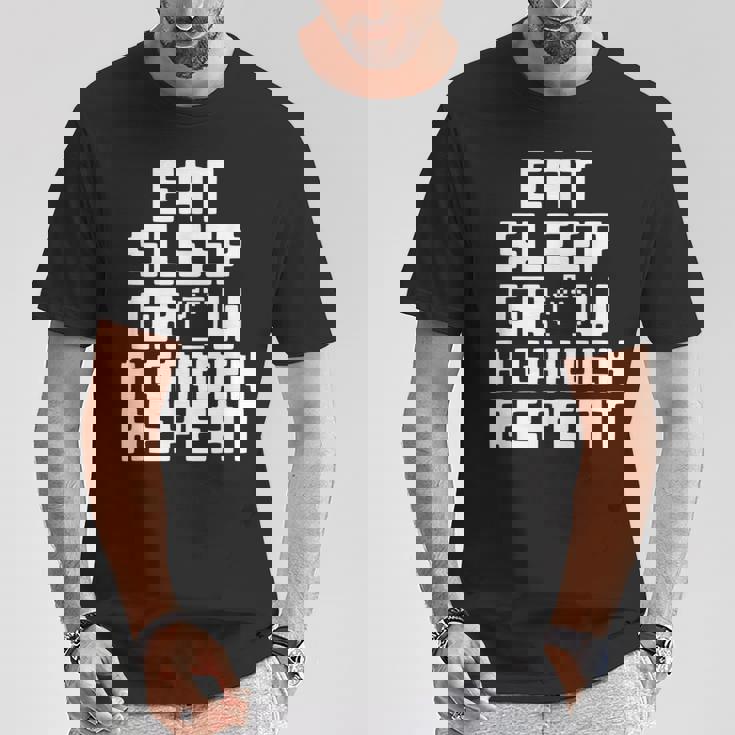 Eatleep Grow A Garden Repeat 面白い ガーデニング ゲーム Tシャツ 面白い贈り物