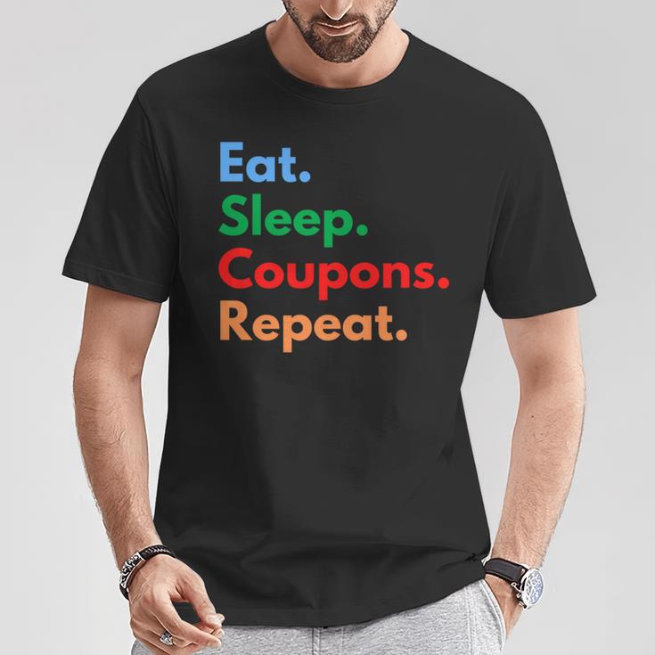 Eatleep クーポンリピート クーポンコレクター&クーポン愛好家 長袖tシャツ Tシャツ 面白い贈り物